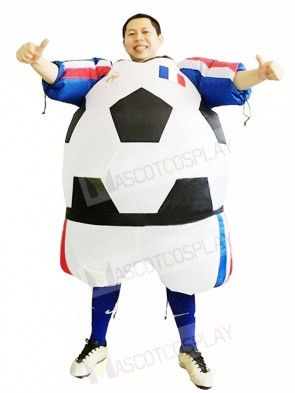 World Cup France Football Soccer Player Inflatable Halloween Christmas Costumes for Adults
