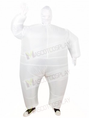White Full Body Suit Inflatable Halloween Christmas Costumes for Adults