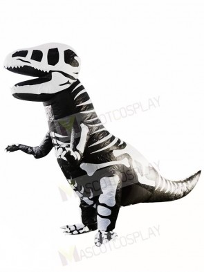 Skeleton T-REX Skull Dinosaur Inflatable Halloween Christmas Costumes for Adults
