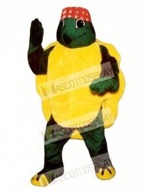 Karate Turtle with Headband Mascot Costume
