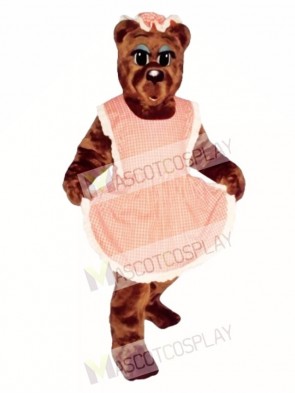 Ma Bear with Apron & Hat Mascot Costume