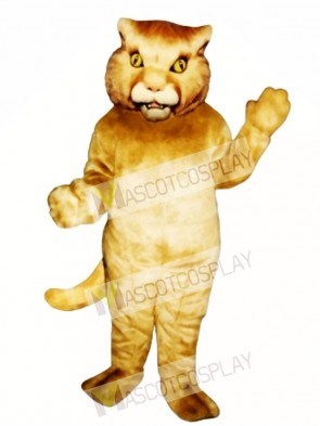 Cute Golden Panther Mascot Costume