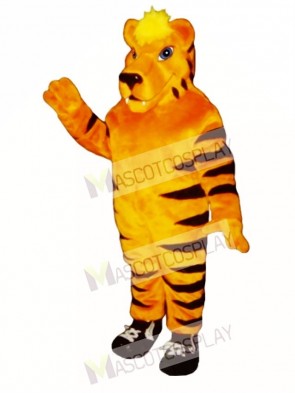 Cute Tiger with Sneakers Mascot Costume