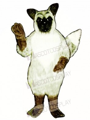 Cute Grey Fox Mascot Costume