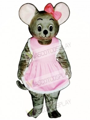 Mitzi Mouse with Apron & Bow Mascot Costume