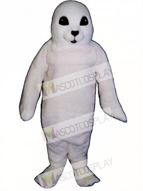 Cute White Baby Seal Mascot Costume