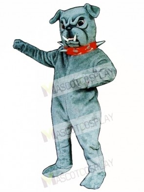 Cute Bulldog with Collar Mascot Costume