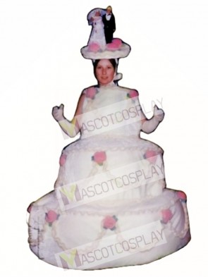 Three Layer Cake Mascot Costume