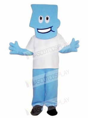 Blue Man Mascot Costumes People 