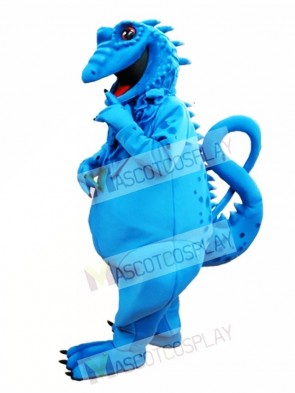 Blue Lizard Mascot Costume Blue Iguana Mascot Costume
