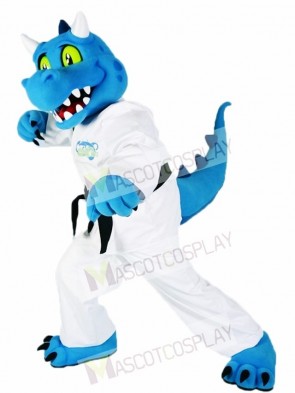 Blue Kung Fu Dragon Mascot Costumes