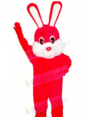 Red Easter Bunny Rabbit Mascot Costumes Animal 