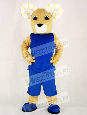 Power Sport Rams in Blue Suit Mascot Costumes Animal 