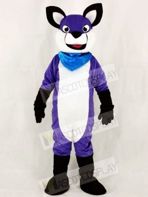 Fursuit Purple Wolf Husky Dog Mascot Costumes Animal