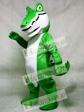 Adult Green Alligator Crocodile Gator Mascot Costume