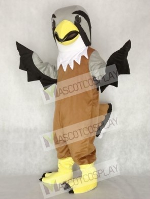 Grey Head Falcon Mascot Costume Animal 