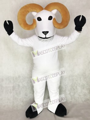 White Ram Mascot Costume