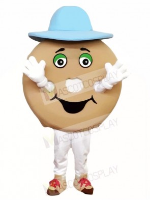 Blue Hat Bagle Mascot Costumes Food