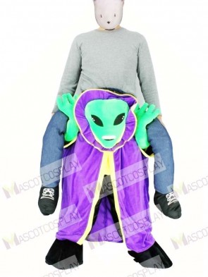 Carry Me Alien with Cloak Pick Me Up Mascot Costume 