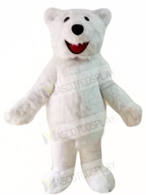 Hairy Polar Bear Mascot Costumes Animal