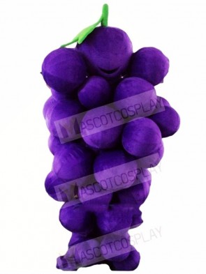 Purple Grape Mascot Costumes Fruit Food