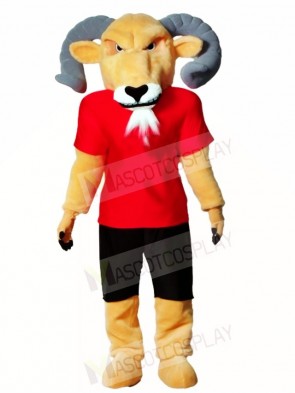 Ram with Red Shirt Mascot Costumes Animal