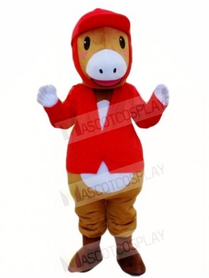 Riding Red Horse Parade Equestrianism Mascot Costumes Animal