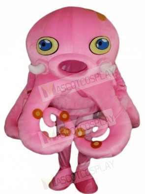 Pink Octopus Mascot Costumes Aquarium Seafood