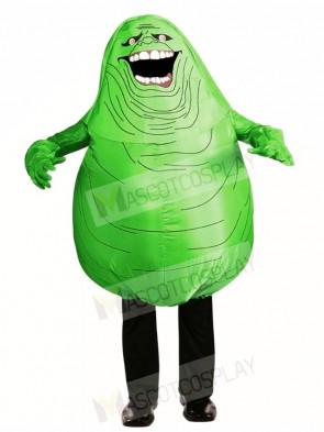 Ghostbusters Slimer Green Monster Inflatable Halloween Blow Up Costumes for Adults