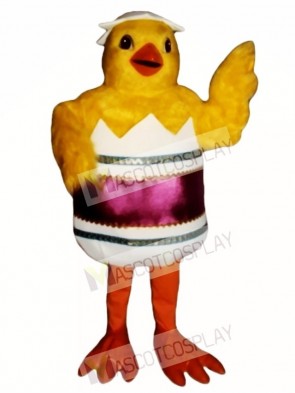 Cute Hatching Chick Mascot Costume