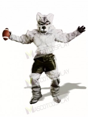 Cute Pro Wolf Mascot Costume
