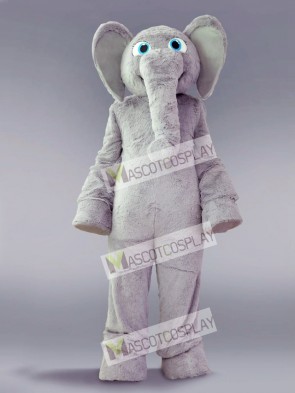 Grey Elephant Mascot Costume   
