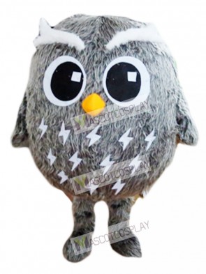 Grey Owl Mascot Costume