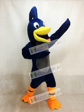 Navy Blue Roadrunner Mascot Costume