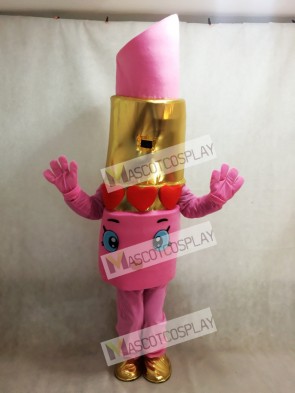 Pink Shopkins Lippy Lips Lipstick Mascot Costume