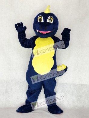 Adult Navy Blue Dragon Mascot Costume Animal 