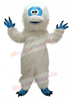 White Yeti Abominable Snowman Mascot Costume Halloween Party Outfit