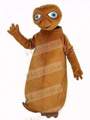 E.T. Alien Mascot Costume Brown Color