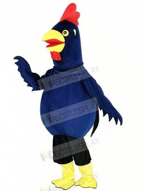 Black Cock Rooster Mascot Costume Cartoon