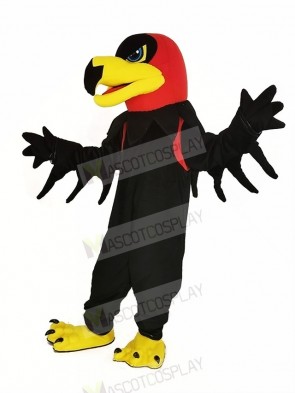 Black Night Hawk Mascot Costume