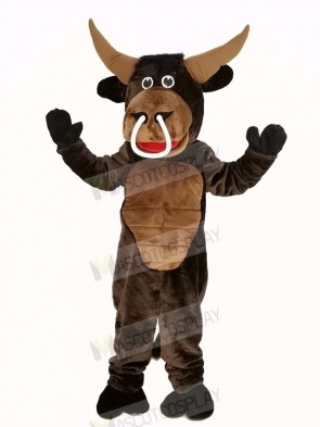 Brown Muscle Bull Mascot Costume Animal