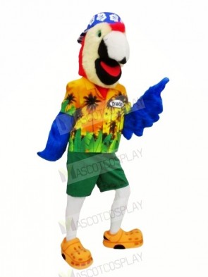 Fashion Parrot with Blue Hat Mascot Costumes Animal	