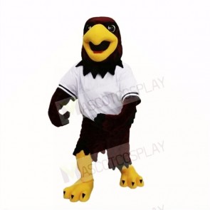 Sport Hawk with White Shirt Mascot Costumes Cartoon