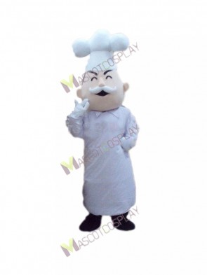 Baker Cook Italian Chef Mascot Costume