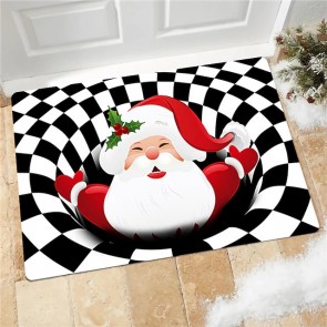 Black Well-Cartoon Santa Claus