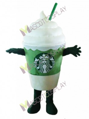 Starbucks Ice Cream Matcha Frappuccino Mascot Costume 