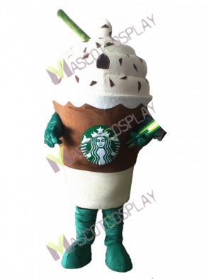 Starbucks Ice Cream Mocha Frappuccino Mascot Costume 