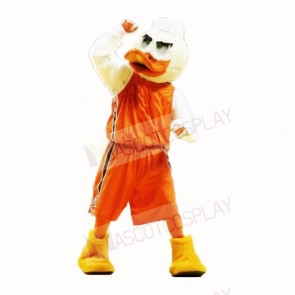 Sport Duck with Orange Shirt Mascot Costumes Adult