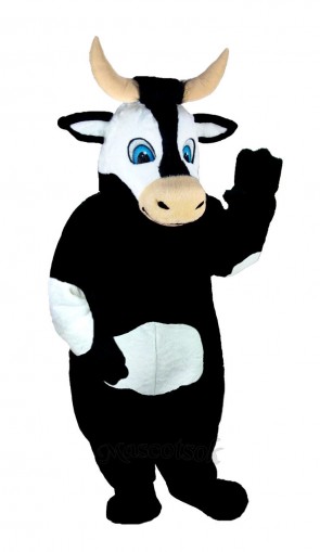 Black & White Bull Cow Mascot Costume
