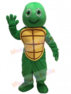Green Happy Turtle Mascot Costume